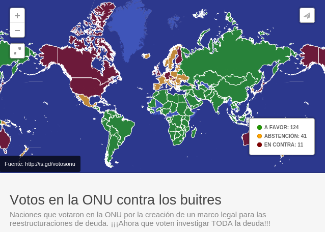 Votos en la ONU por la creación de un marco legal para la reestructuración de deuda